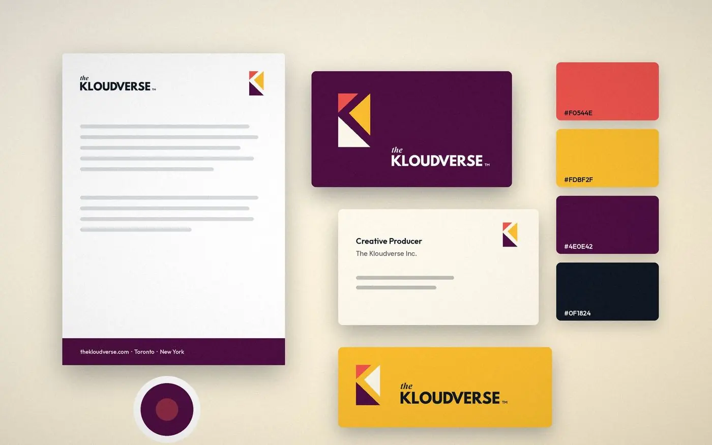 Example of branding & design work