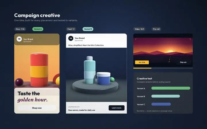 Example of paid advertising & growth work